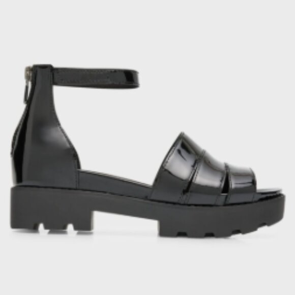 Eileen Fisher Patent Leather Ankle-Strap Sandals – Size 9 – NWT - Picture 1 of 4